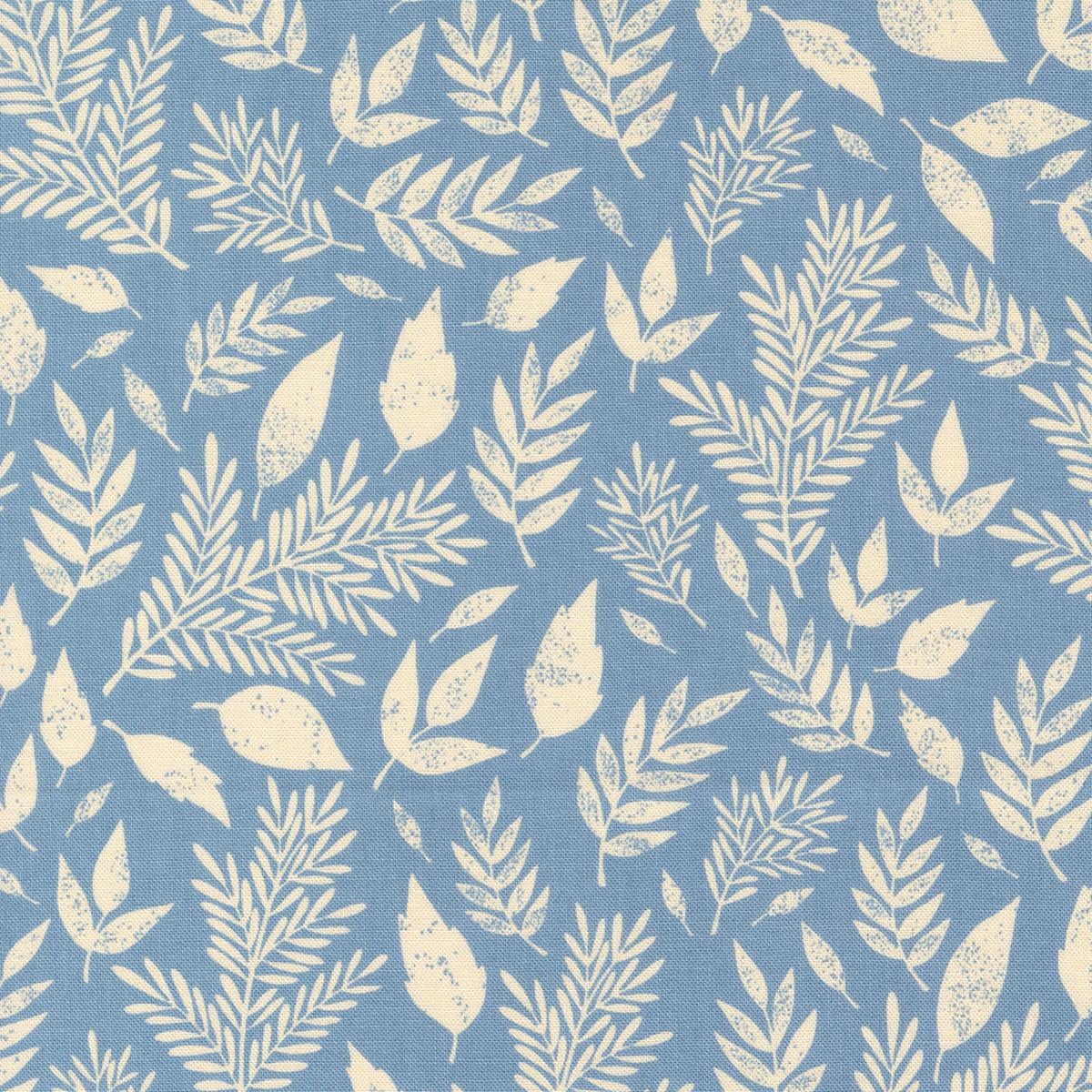 Flower Press Collection Scattered Leaf Cotton Fabric 3303